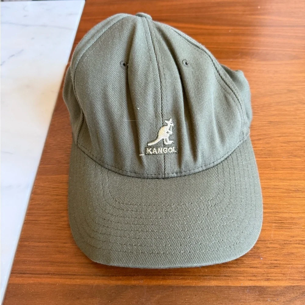 Kangol Khaki Green Cap with Logo